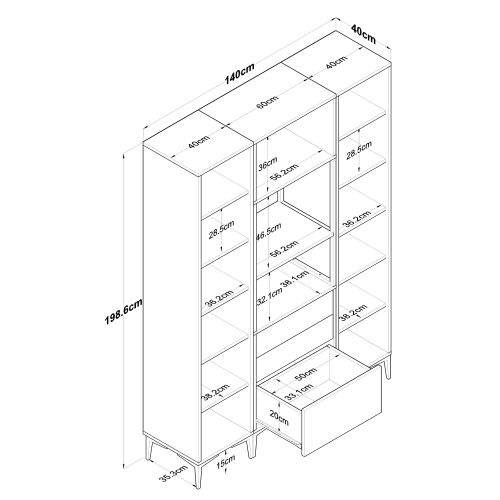 JE145 - 3115 White Multi Purpose Cabinet slika 13