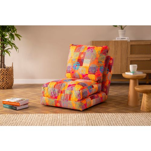 Taida 1 - Jednoseda Patchwork Multicolor Sofa na Razvlačenje slika 1