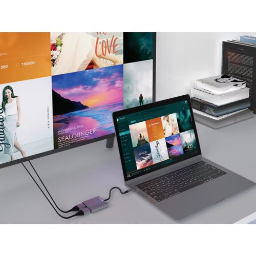 Sandberg USB-C docking stanica za 2 monitora s HDMI i Power Delivery slika 5