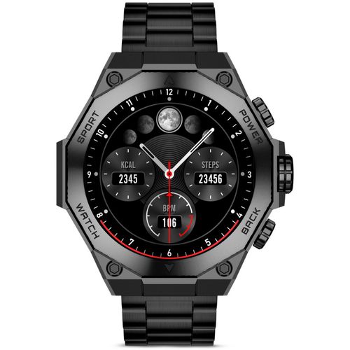 KSIX, smartwatch Titanium, AMOLED 1,43” zaslon, 2 remena, 5 dana aut., crni slika 6