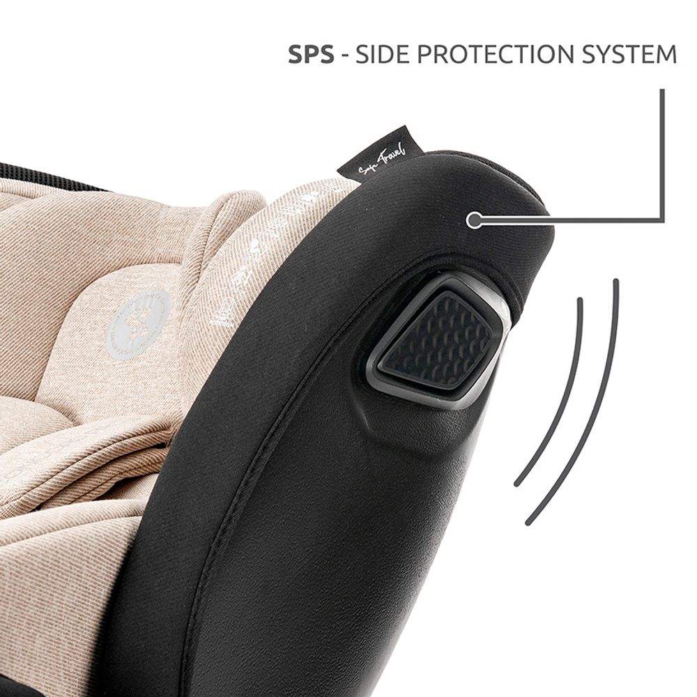 Lorelli Autosjedalica Concord Pro 360° i-Size 40-150 cm Isofix + Jastuk za putovanje, Pink slika 15