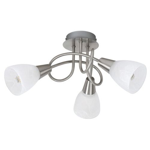 Rabalux Jenna, plafonska lampa bez sijalice 3x40W, brušeni hrom slika 1