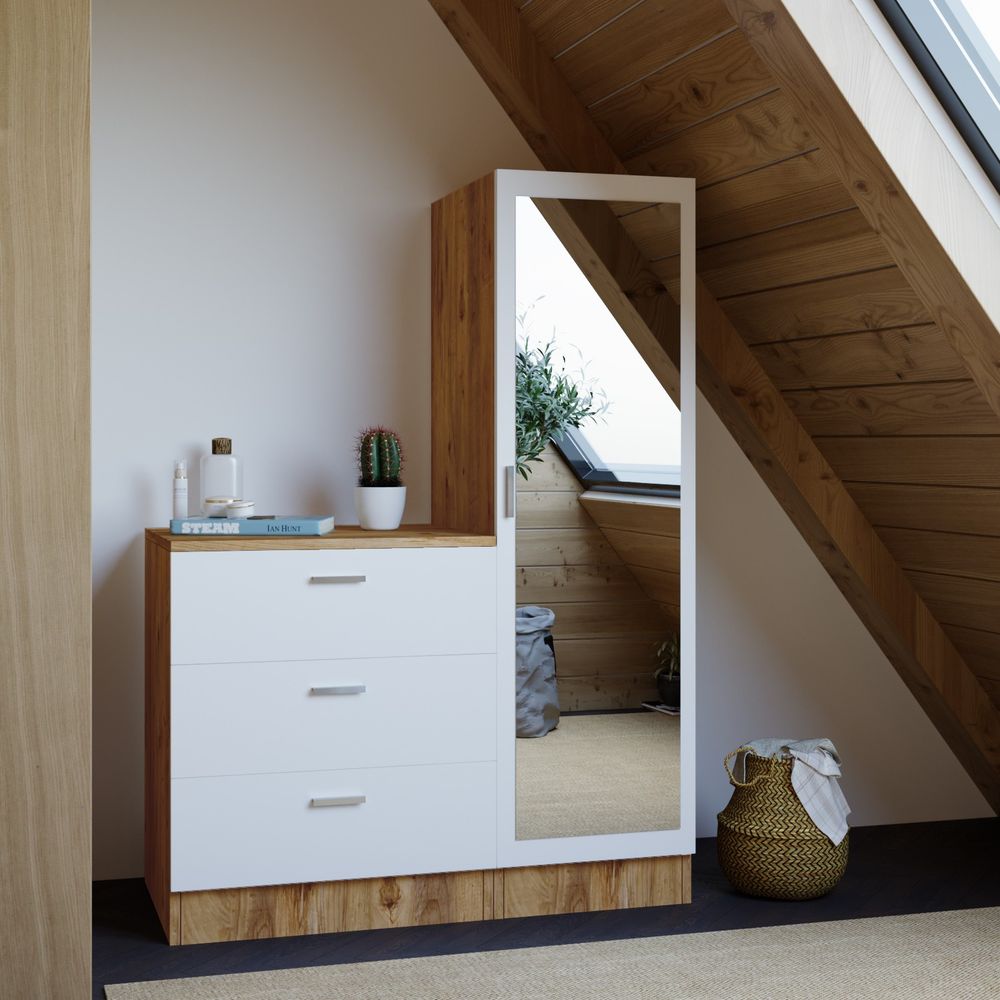 Cc6-Aw Atlantic Pine White Višenamjenski Ormar slika 2