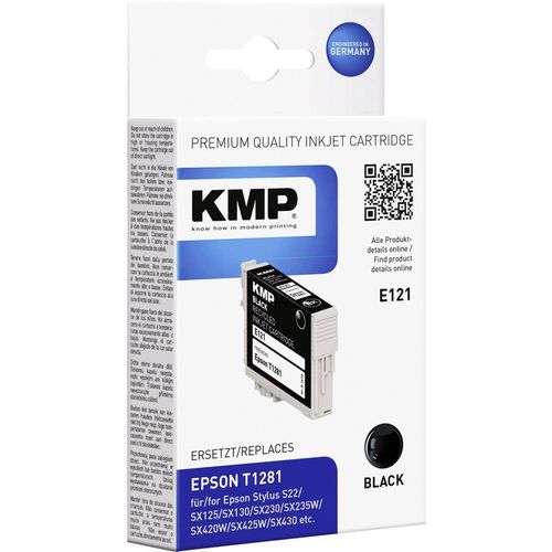 KMP tinta zamijenjen Epson T1281 kompatibilan  crn E121 1616,0001 slika 1