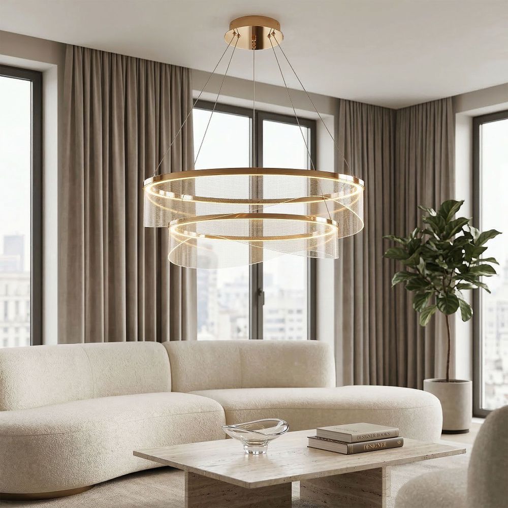 Viseća stropna lampa G146-2CP gold slika 2