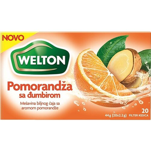 Welton Čaj Pomorandža Sa Đumbirom 44g