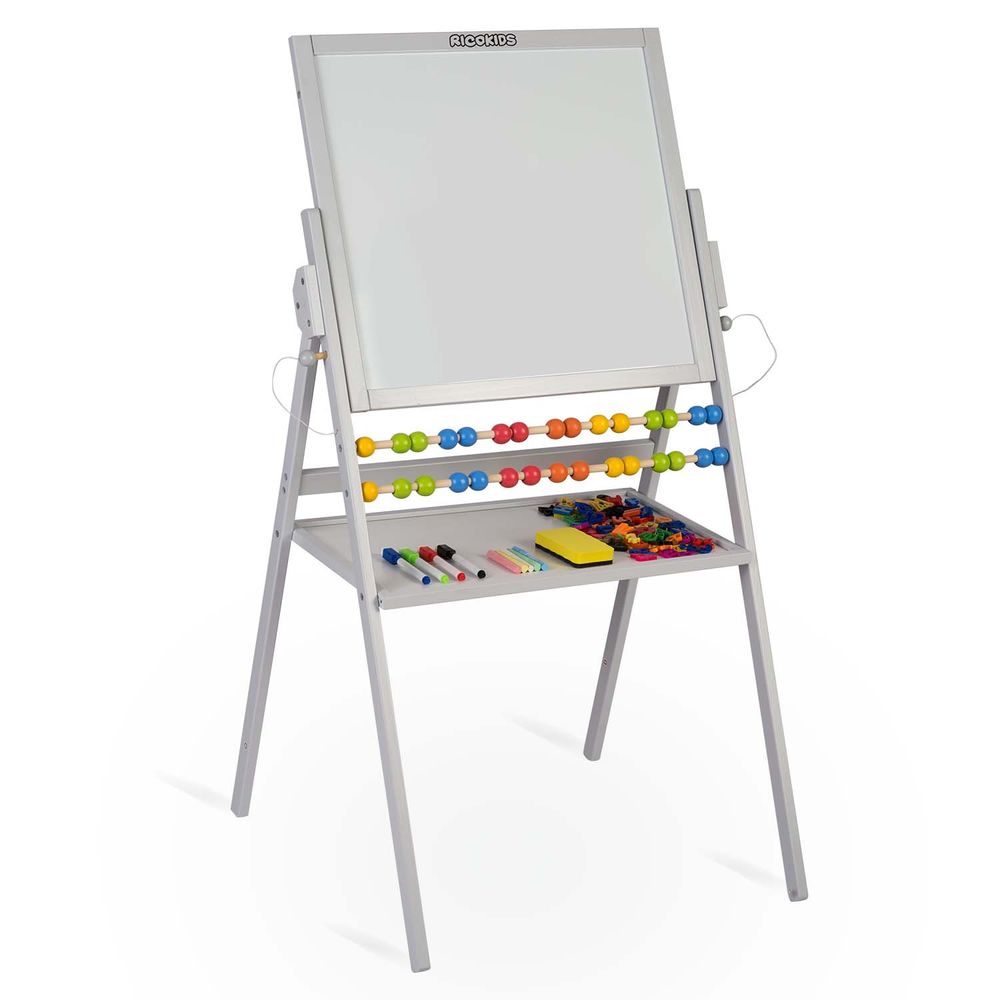 Ricokids magnetska okretna ploča za kredu - siva slika 2