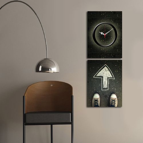 Wallity Zidni sat dekorativni na platnu (2 komada), 2P3040CS-147 slika 1