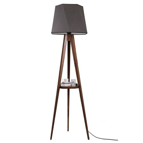 Sehbalı tripod lambader ceviz altıgen koyu gri abajurlu Dark Grey
Brown Floor Lamp slika 2