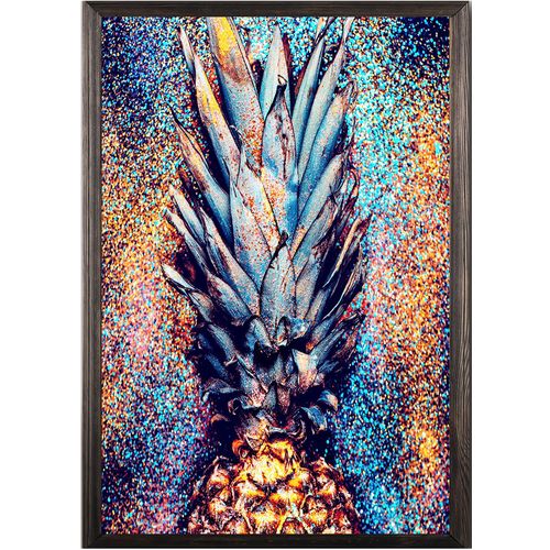 Wallity Drvena uokvirena slika, Shiny Pineapple slika 2