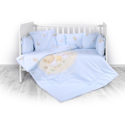 LORELLI RANFORCE 5-dijelni Set Posteljine Bear Party Blue 140 x 70 cm slika 2