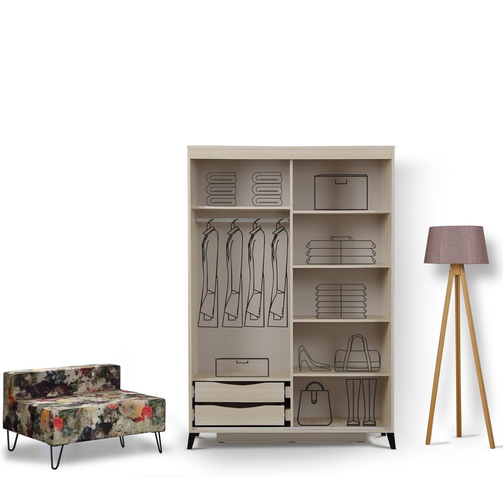 Pasific Home Fuga 120 - Ormar od Hrasta slika 2