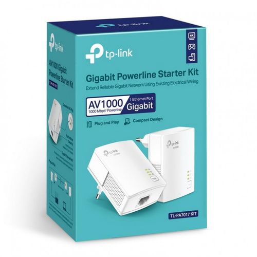 TP-LINK powerline adapter TL-PA7017 KIT AV1000 1GB HomePlug AV2 HomePlug AV 300m slika 2