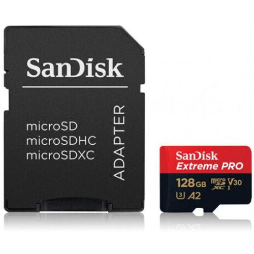 SanDisk SDXC 128GB Micro Extreme Pro 200MB/s A2 C10 V30 UHS-I US+Ad slika 2