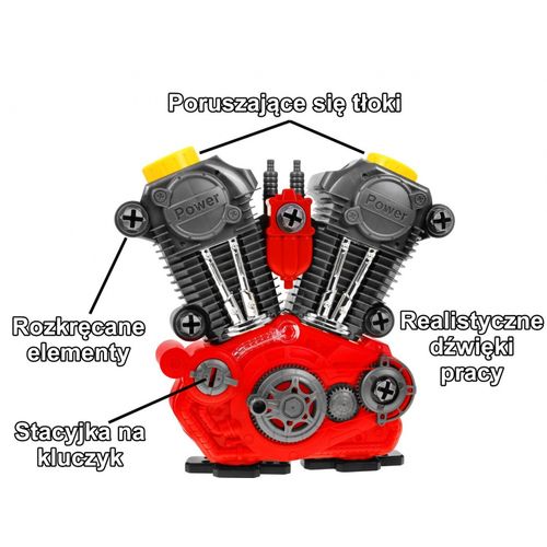 Edukacijski višedijelni motor za male mehaničare slika 5