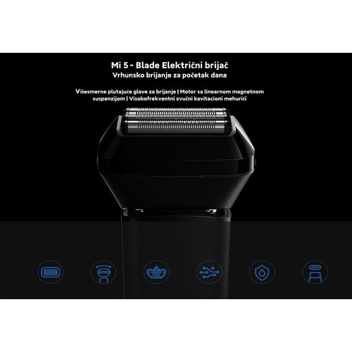 Xiaomi Mi 5-Blade Electric Shaver električni brijač slika 3