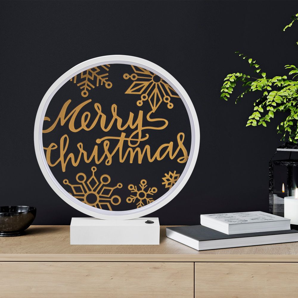 XMAS13 Bijela i Zlatna Stočna Lampa slika 2