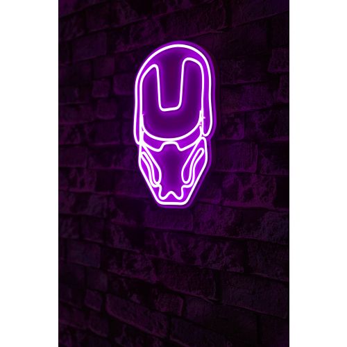 Wallity Ukrasna plastična LED rasvjeta, Iron Man - Pink slika 1