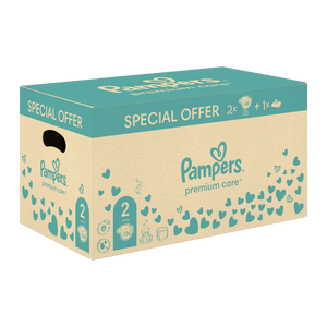 Pampers Premium Care poklon set, 136 komada pelena veličina 2 + vlažne maramice, posebna ponuda