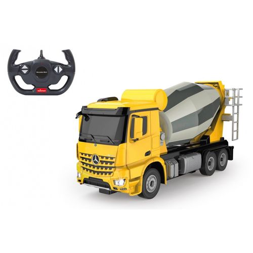 Jamara kamion na daljinsko upravljanje miješalica Mercedes Arocs, žuti, 1:24 slika 1