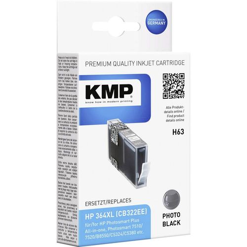 KMP patrona tinte  kompatibilan zamijenjen HP 364XL foto crna H63 1713,0040 slika 1