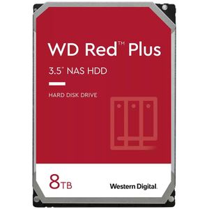 WD Red Plus 8TB NAS HDD, CMR, 3.5'', 256MB, 5640 RPM, SATA