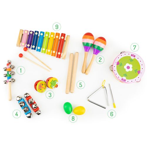 EcoToys torba s glazbenim setom 14 instrumenata slika 6