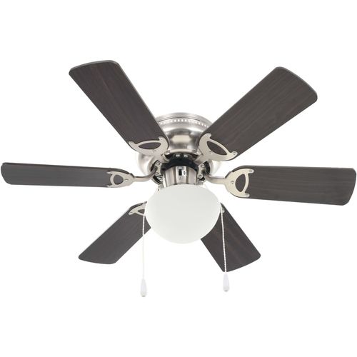 Ukrasni stropni ventilator sa svjetlom 82 cm tamnosmeđi slika 29