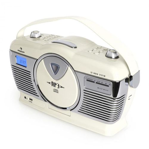 Auna RCD-70 Retro Vintage Prijenosni Radio FM CD/MP3 USB slika 8