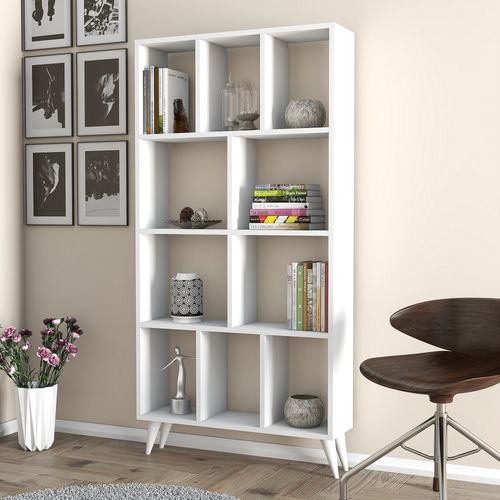 Sahra Bookshelf - White White Bookshelf slika 1