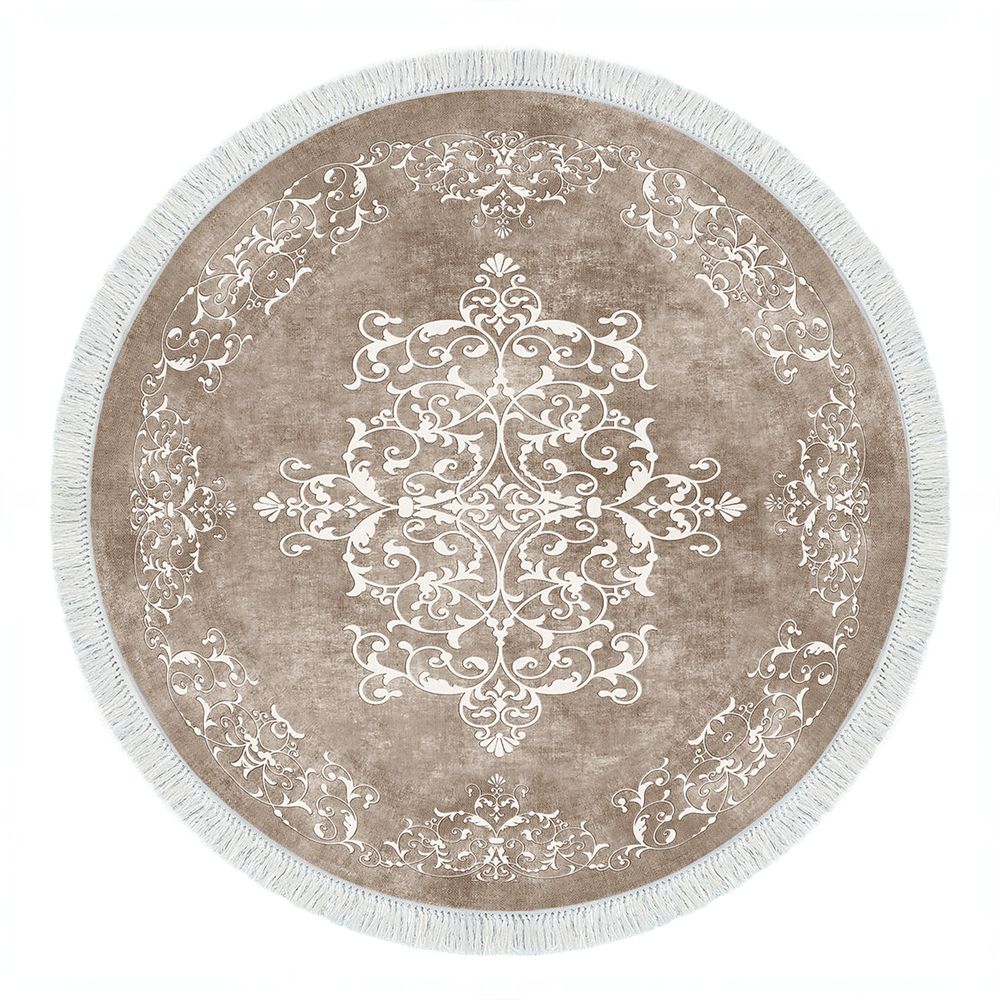 Carpet ALN400616BJ12 (160 x 160), colours: beige, white slika 2