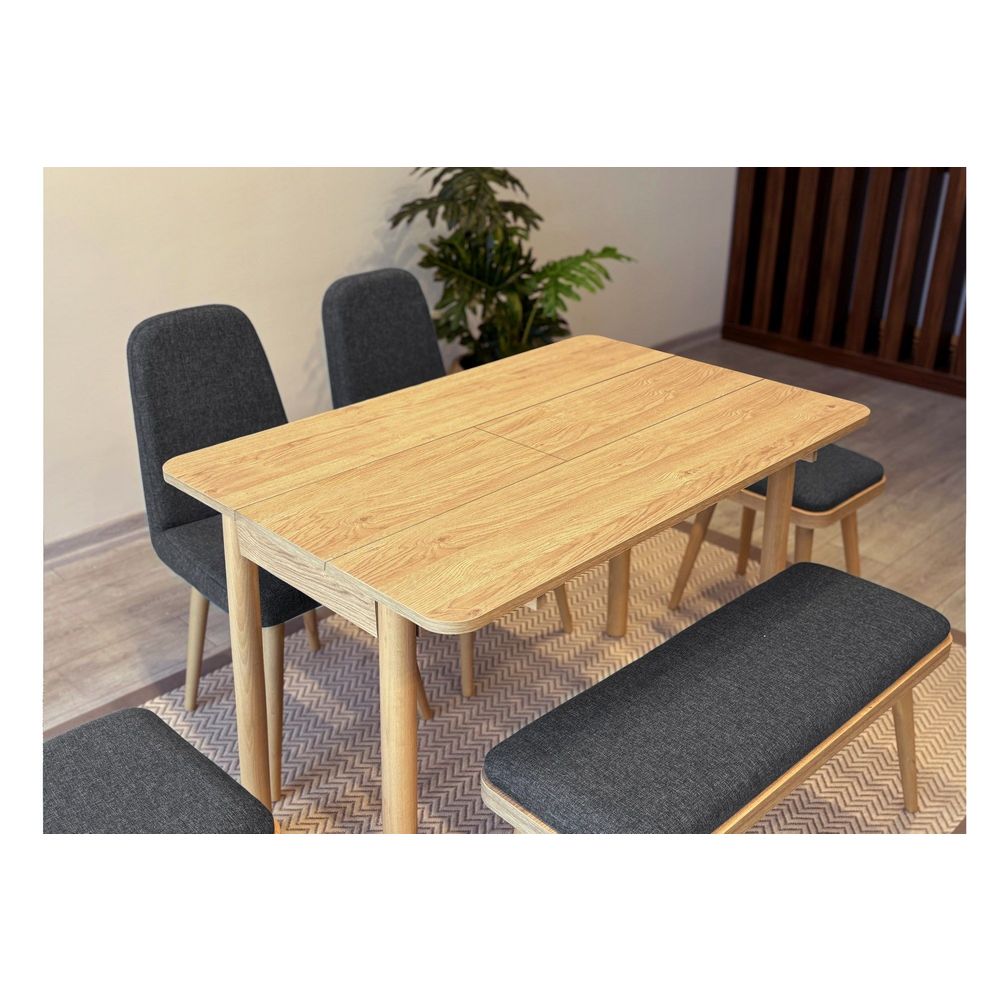Vina Mini 03 1053 - Ekstenzibilni Trpezarijski Sto i Set Stolica (6 Komada) slika 6