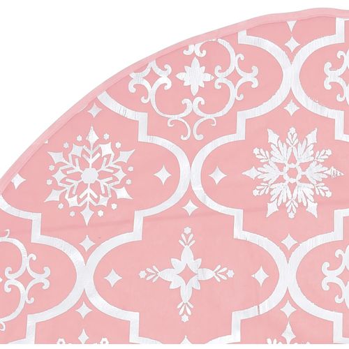 Luksuzna podloga za božićno drvce s čarapom ružičasta 122 cm slika 13