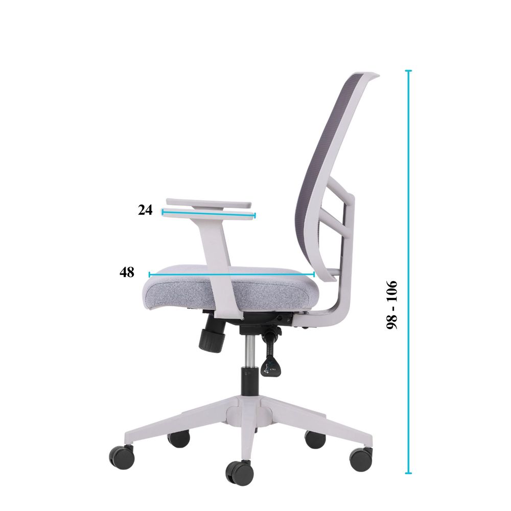 Office chair Leto 108 - Grey colour slika 9