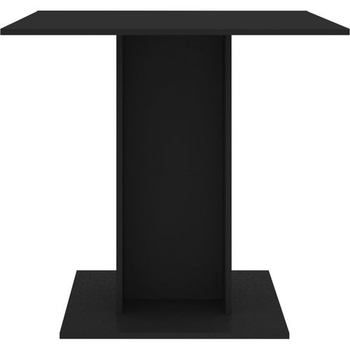 Blagovaonski stol crni 80 x 80 x 75 cm od iverice slika 4