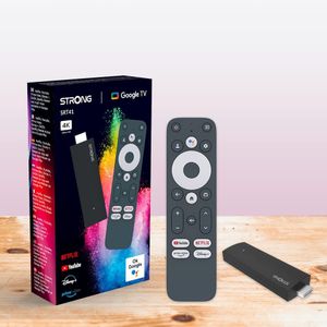 Media Player STRONG SRT 41, Google TV stick 4K, Android 11, Quad Core Cortex-A53 1.8 GHz, 2GB, 8GB, 4K UHD, Wi-Fi, Bluetooth 5