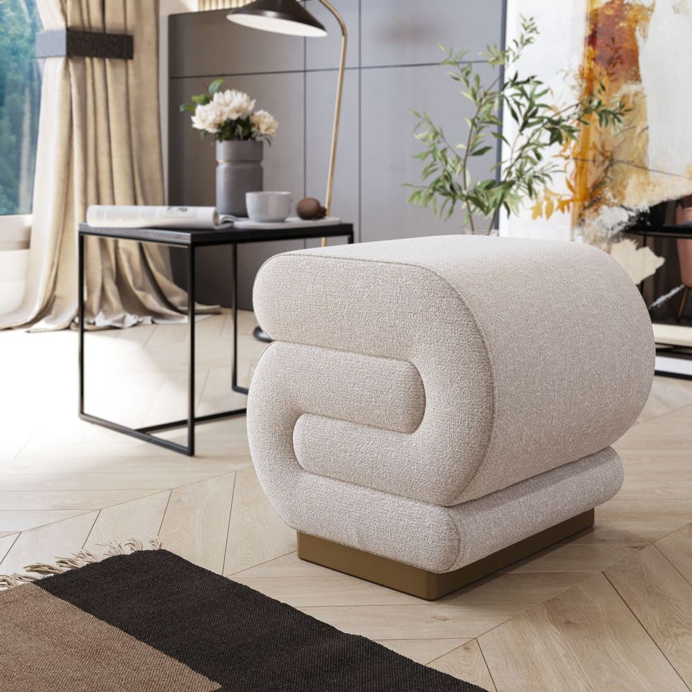 Sally - Kremasti Pouf slika 1