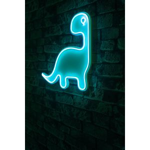 Wallity Ukrasna plastična LED rasvjeta, Dino the Dinosaur - Blue