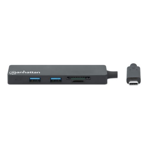 USB-C HUB 3port Manhattan 164948 3.2 G1/5Gbps/CR/Crni slika 4