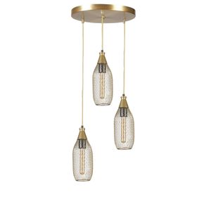 Rio 8715-3 Gold Chandelier