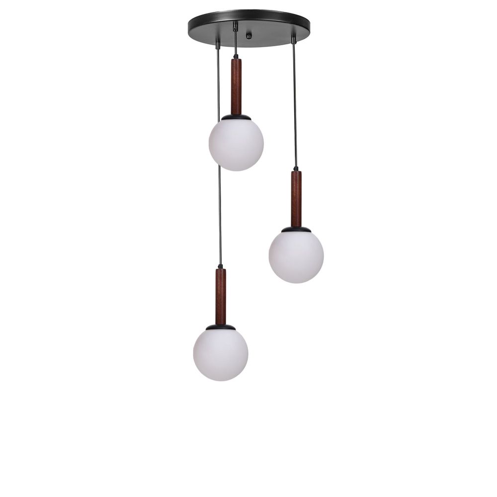 Opviq Luster 840, Bijela, Orah, Crna slika 2