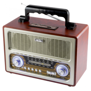 SAL Retro radio + BT bežični zvučnik, 4in1, FM, MP3, AUX - RRT 3B