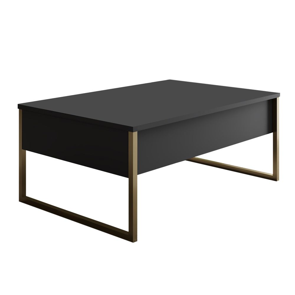 Stol za kafu Luxe - Antracit, Zlatno Antracit slika 4