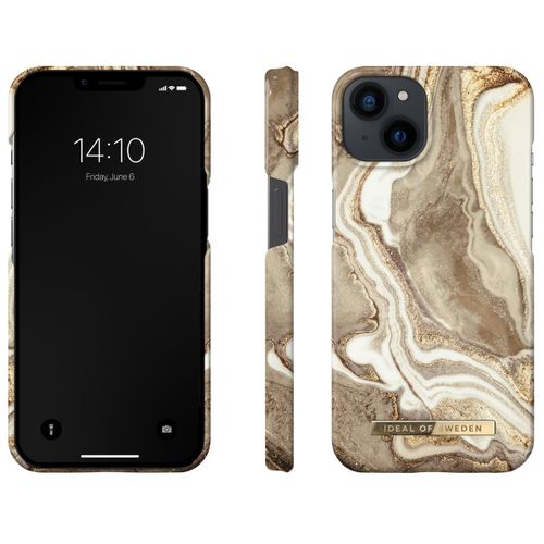 iDeal of Sweden Maskica - iPhone 13 - Golden Sand Marble slika 1