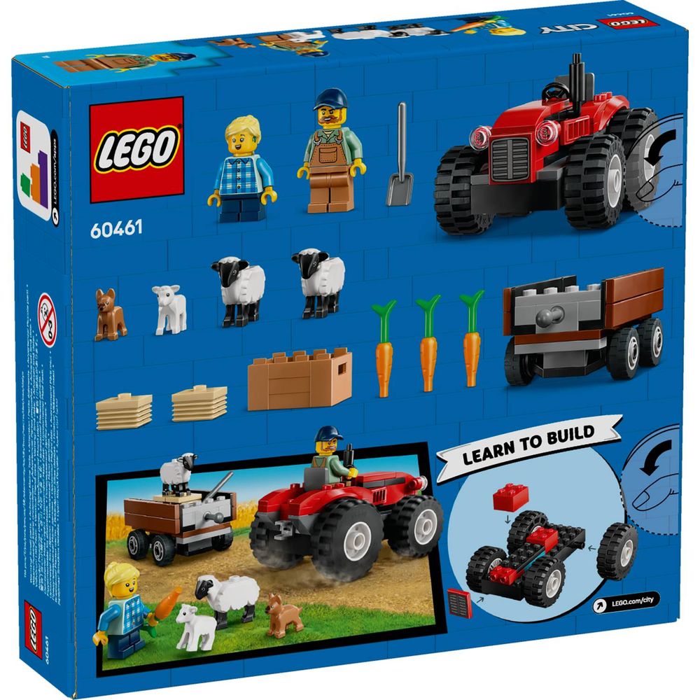 LEGO 60461 Crveni traktor sa prikolicom i ovcama slika 11
