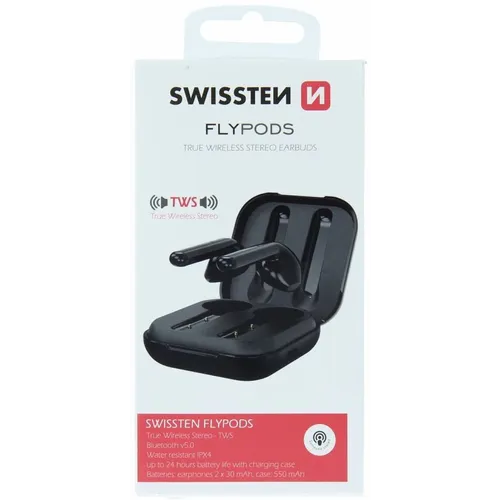 Swissten Bluetooth slušalice FLYPODS crna slika 2