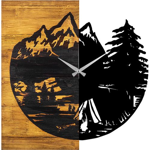 Wallity Ukrasni drveni zidni sat, Wooden Clock 19 slika 5