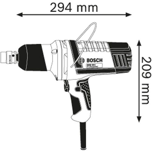 Bosch Udarni odvijač 500W GDS 18 E slika 2