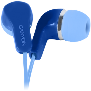 CANYON Stereo Earphones with inline microphone, Blue