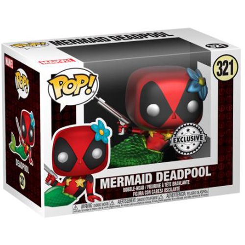 Set Figura POP i Majica Marvel Deadpool Sirena Ekskluzivno Veličina L slika 4